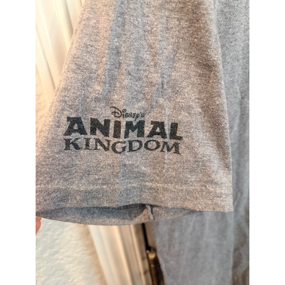 Disney T-Shirt Gray Animal Kingdom Mickey Mouse Silhouette Graphic Tee S - Picture 5 of 5
